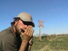 Kyle Pickering and Bobby McDowell walking across Canada