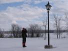 Kyle Pickering and Bobby McDowell walking across Canada