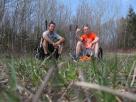 Kyle Pickering and Bobby McDowell walking across Canada