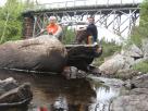 Kyle Pickering and Bobby McDowell walking across Canada