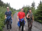 Kyle Pickering and Bobby McDowell walking across Canada