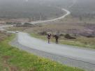 Kyle Pickering and Bobby McDowell walking across Canada