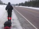 Kyle Pickering and Bobby McDowell walking across Canada