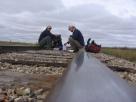 Kyle Pickering and Bobby McDowell walking across Canada